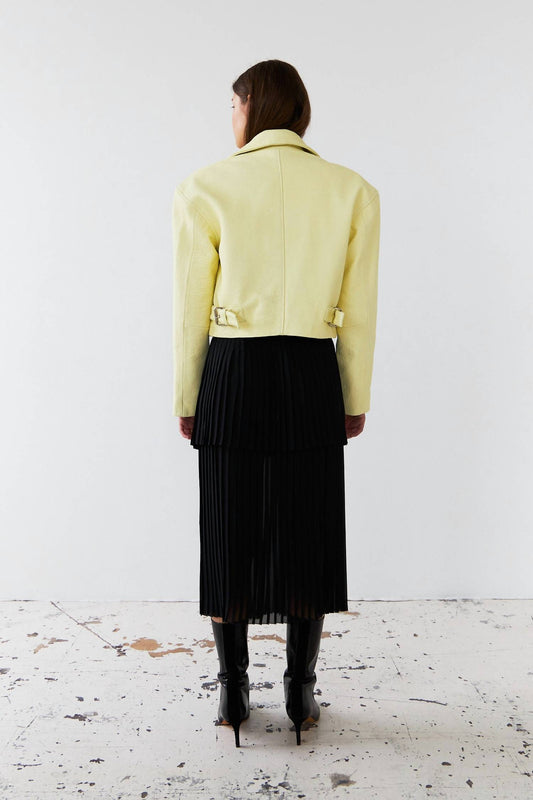 Stella Nova - Short Leather Biker Jacket