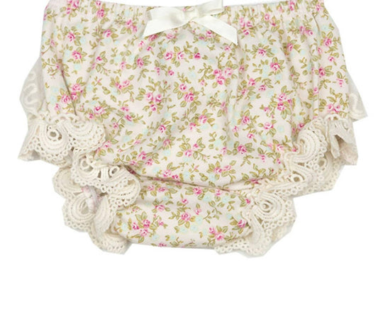 Haute Baby - Baby Girls Sweet Pea Floral Diaper Cover