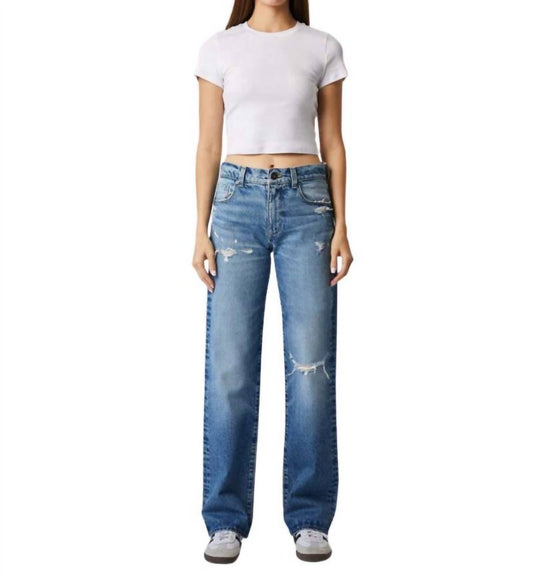 Vincent High Rise Long Wide Leg Jeans