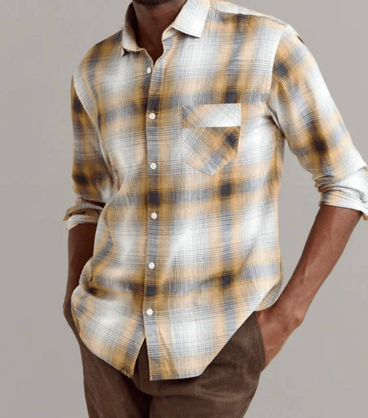 Billy Reid - Melange Shadow Plaid John T Shirt