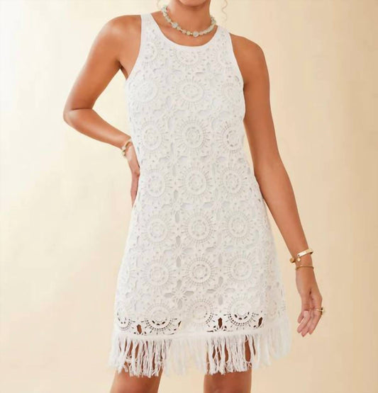 Spartina 449 - Jana Crochet Sleeveless Dress Coconut Milk