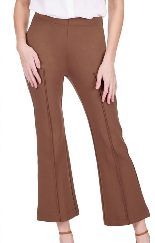 Jade - Front Seam Ponte Bell Leg Ankle Pant