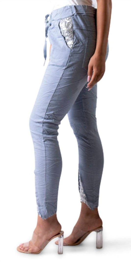 Gigi Moda - Ricamo Tie-Waist Pants