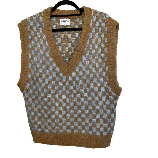 Checkered Sweater Vest