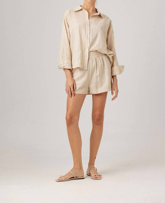 Sundays - Stripe Linen Fuller Shorts