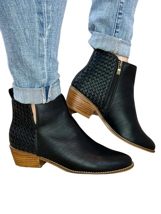 Corkys Footwear - Women's Half n Half Black Boots