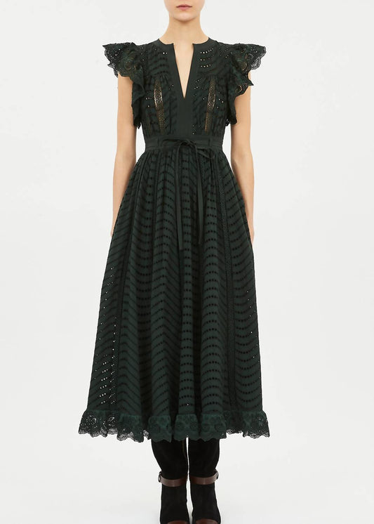 Ulla Johnson - Olga Flutter Sleeve Midi Dress