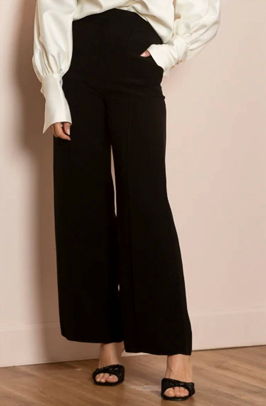 Jessie Liu - Alexis Wool Crepe Wide Leg Pants