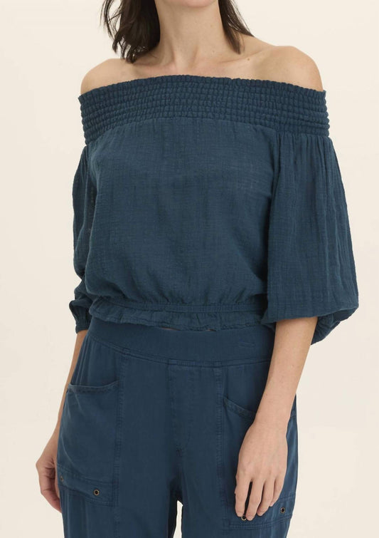 Wearables - Jolia Gauze Off Shoulder Billow Sleeve Top