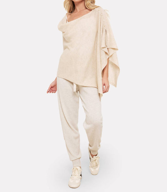 Brodie Cashmere - Button Up Shawl Top