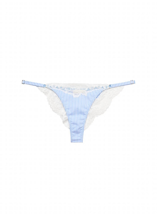 Fleur Du Mal - Women's Poplin Lace Cheeky Panty