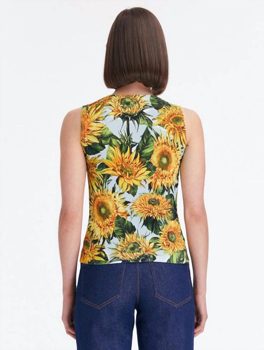 Oscar De La Renta - Sunflower Printed Tank