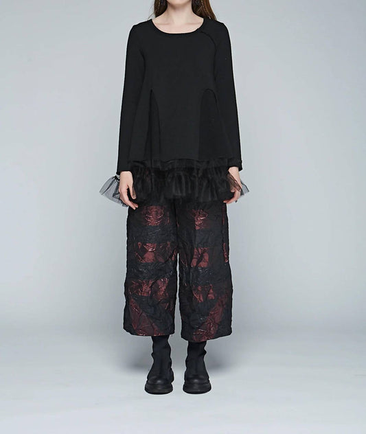 Luukaa - Stripe Wrinkled Pants