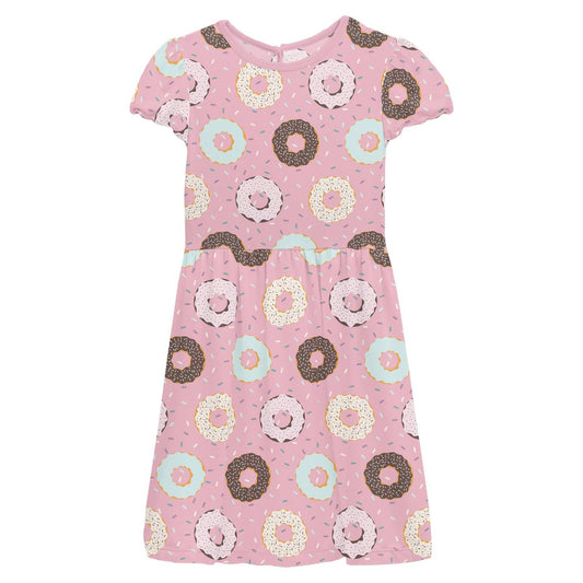 Kickee - Baby Girl's Flutter Sleeve Twirl Dress