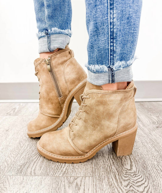 Corkys Footwear - Women's Broomstick Lace Up Booties