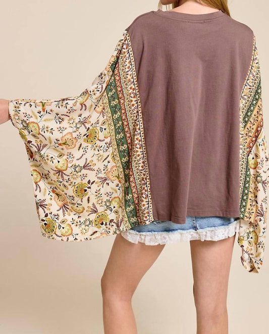 Zutter - Free Bird Vintage Damask Kaftan Top