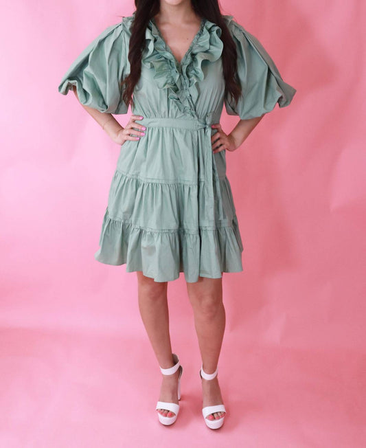 Gigio - Tiered Wrap Mini Dress