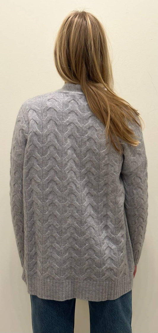 Kinross - Women's Cable Boyfriend Cardigan