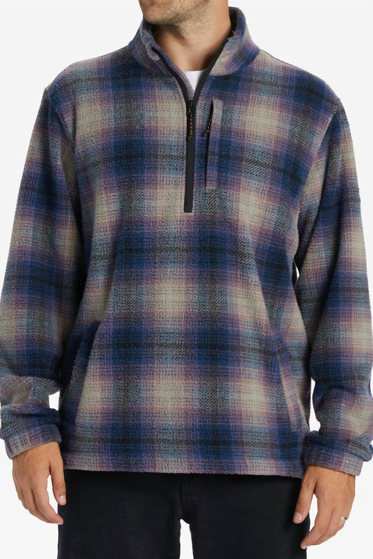 Billabong - Boundary Half-zip Mock Neck Fleece Pullover