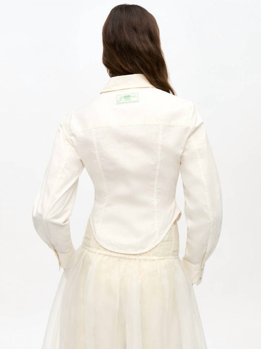 Ganni - Cotton Corset Shirt