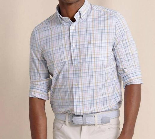 Southern Tide - Morris Island brrr Intercoastal Plaid Long Sleeve Sport Shirt