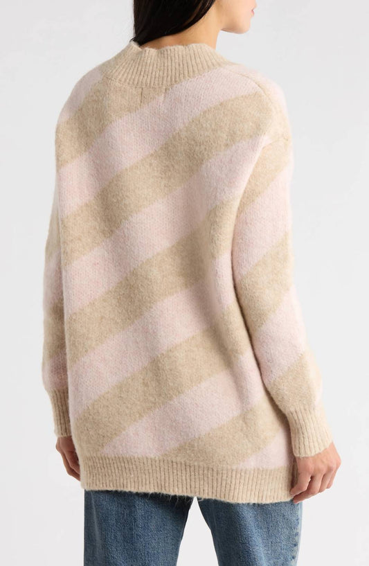 Frnch - Glen Lake Striped V Neck Sweater