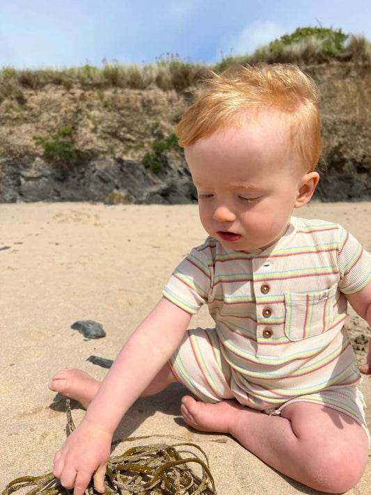 Me & Henry - Boy's Camborne Henley Romper