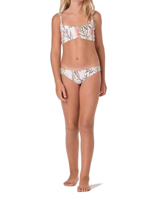 Submarine - Line Crossed - Tropical Garden White Bikini Set