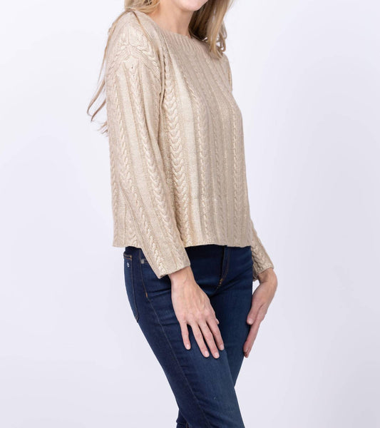 Elliott Lauren - Foiled Cable Sweater