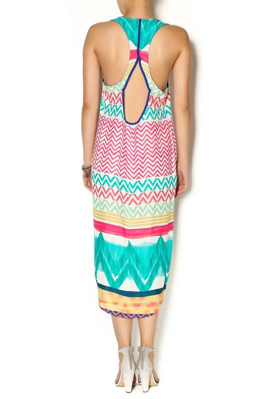 Multi Border Keyhole Maxi