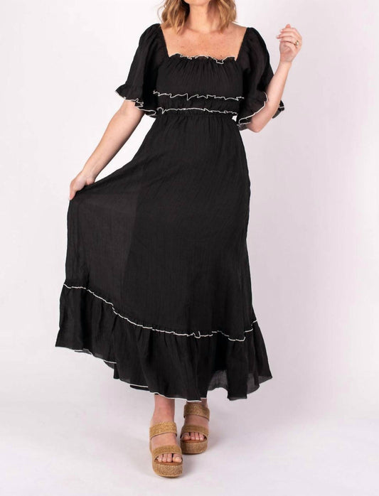 Klesis - Brynn Short Sleeve Maxi Dress