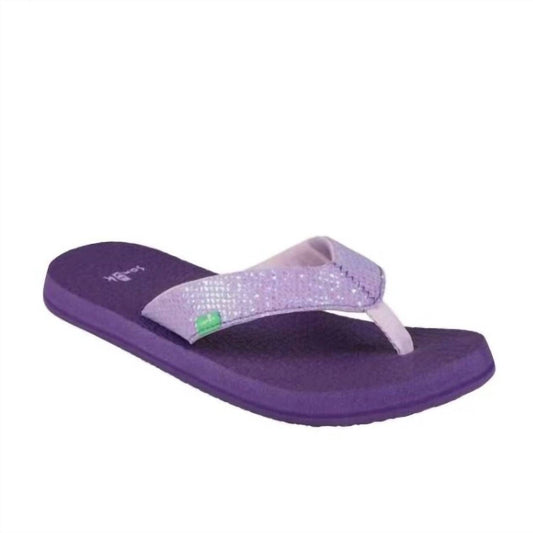 Kid's Yoga Glitter Flip Flop