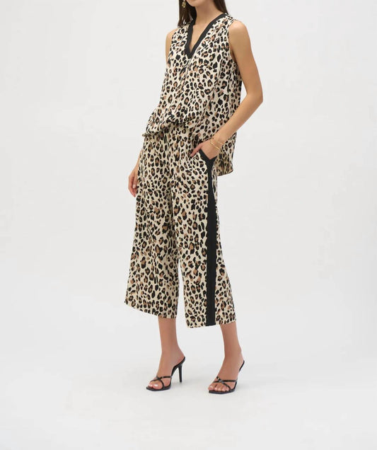 Joseph Ribkoff - Animal Print Pull On Culotte Pants