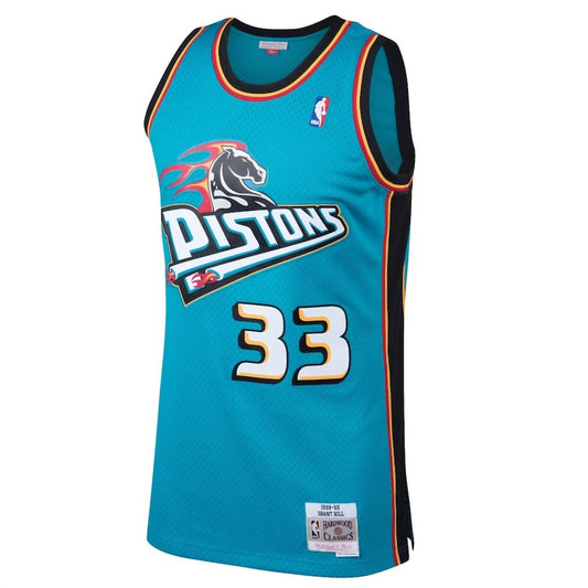 Mitchell & Ness - Men's Detroit Pistons 98 Swingman Road Jersey
