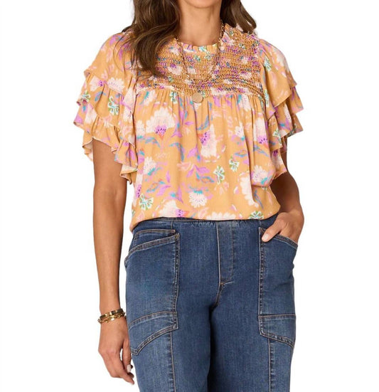 Democracy - Floral Ruffle Top