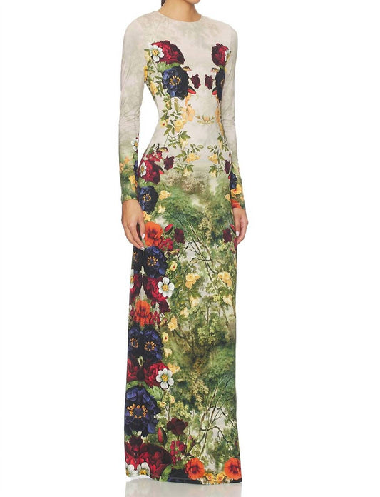 Alice + Olivia - Delora Maxi Forbidden Forest Dress