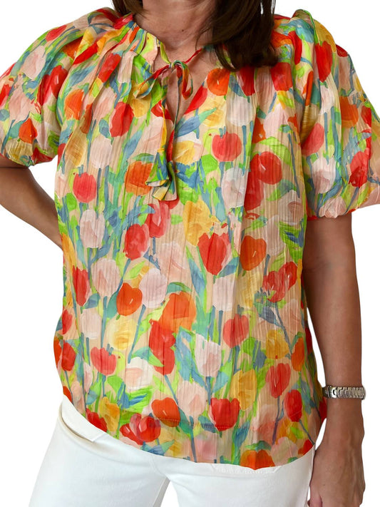 Jade - Heidi Puff Sleeve Top