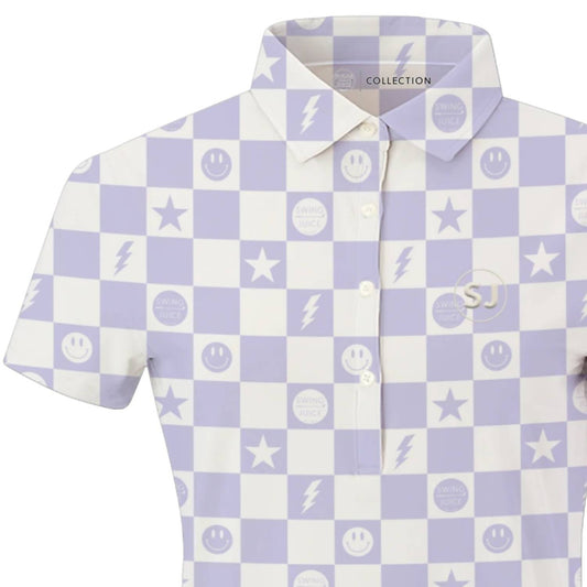 Swingjuice - Women's Golf Smile Face Polo Shirt