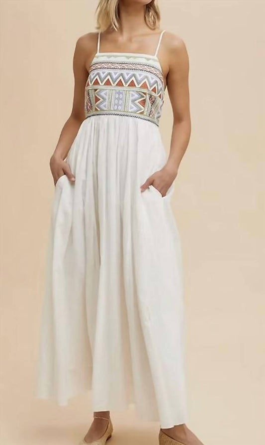 In-Loom - mbroidered Cotton Maxi Dress