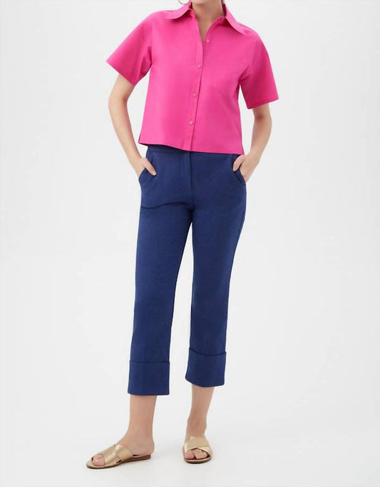 Trina Turk - Komore Cropped Button-front Top