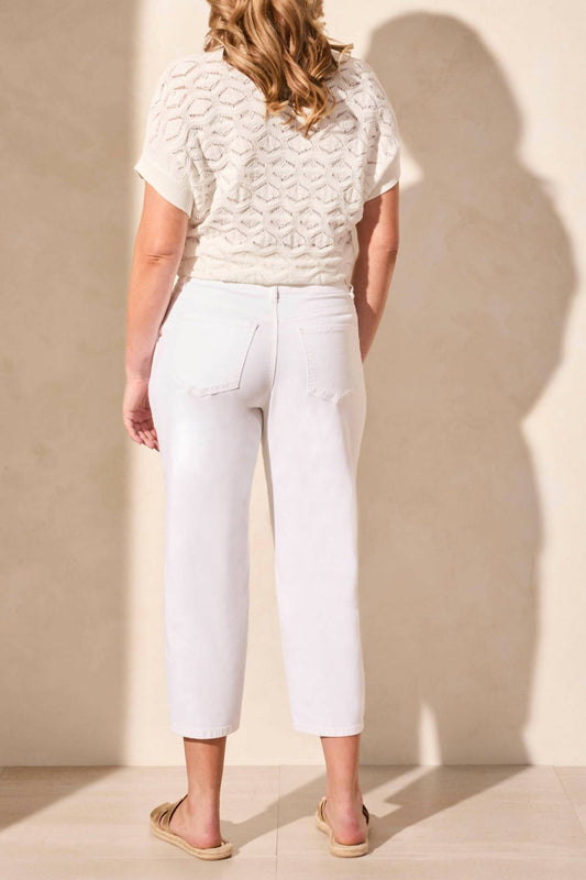 Tribal - Audrey Girlfriend Barrel Crop Jeans