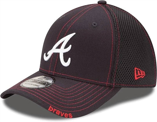 New Era - Men's Atlanta Braves Neo 39thirty Stretch Fit Cap