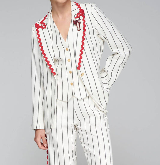 Vilagallo - Diplomat Heather Embroidered Blazer