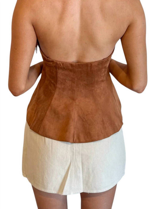 Sky To Moon - Cozy Suede Tube Top
