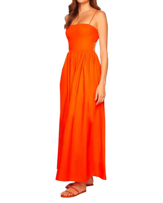 Susana Monaco - Poplin Open-back Maxi Dress