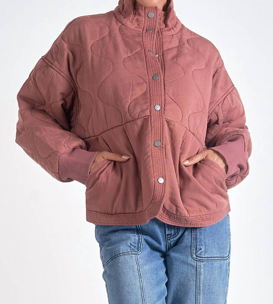 Elan - QUILTED BOMBER JACKET