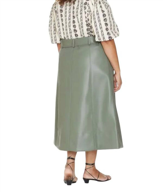 Marie Oliver - Greenwich Vegan Leather Skirt