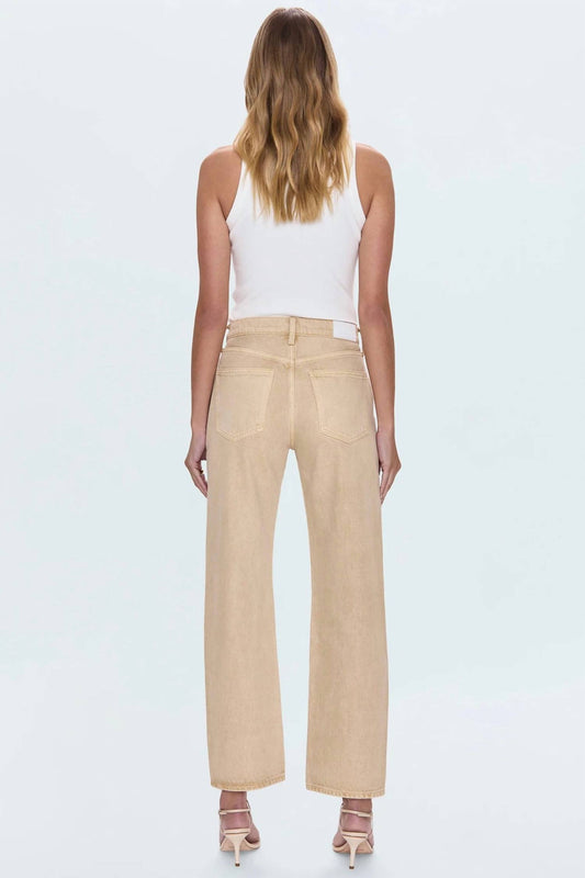 Pistola - Lexi Mid Rise Bowed Straight Pants
