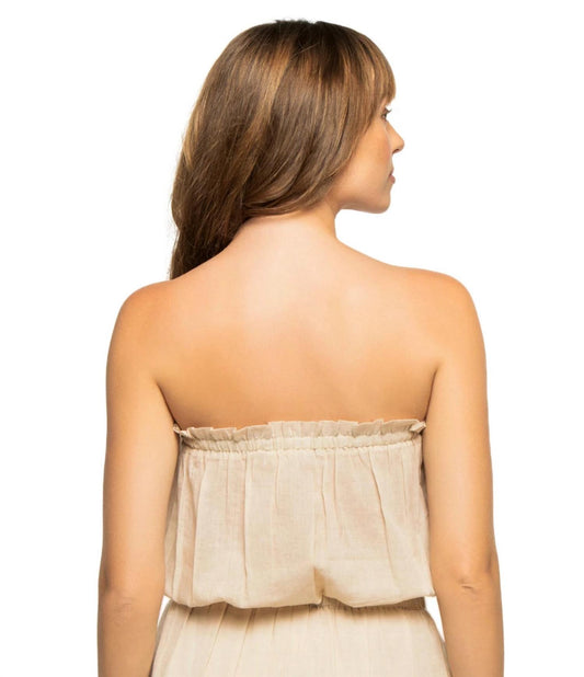 Elan - Croatia Strapless Embroidered Top