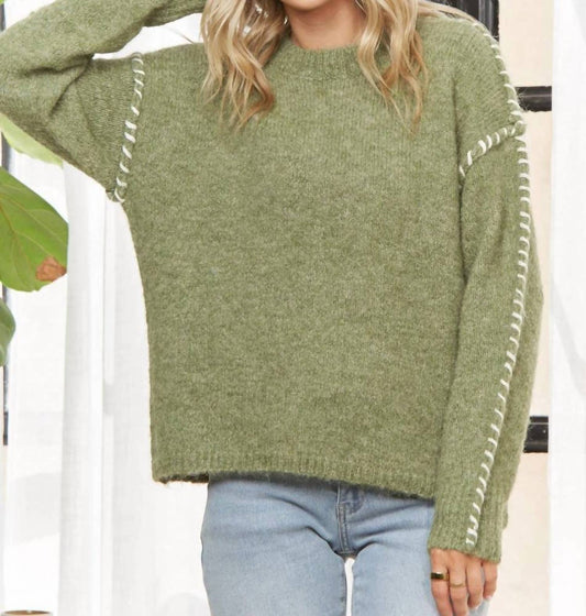 Adora - Stitch Detail Knit Sweater